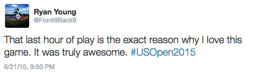 U.S. Open Tweet
